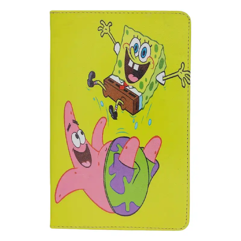 کیف کلاسوری ام ان اف طرح باب اسفنجی و پاتریک کد M-188 مناسب برای تبلت سامسونگ Galaxy Tab S6 Lite P610 / P615