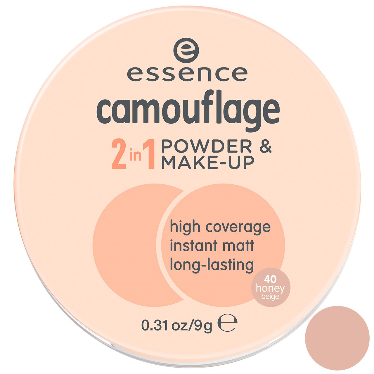 پودر دوکاره اسنس سری Camouflage مدل Honey Beige مقدار 9 گرم
