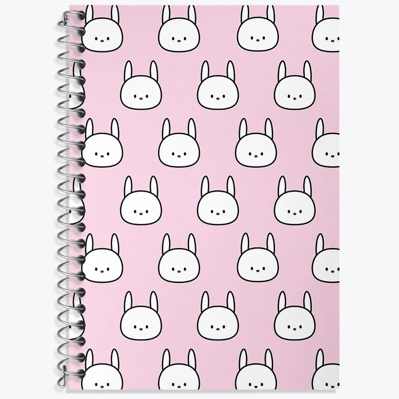 دفتر زبان 50 برگ خندالو مدل سه خط طرح خرگوش کد N652