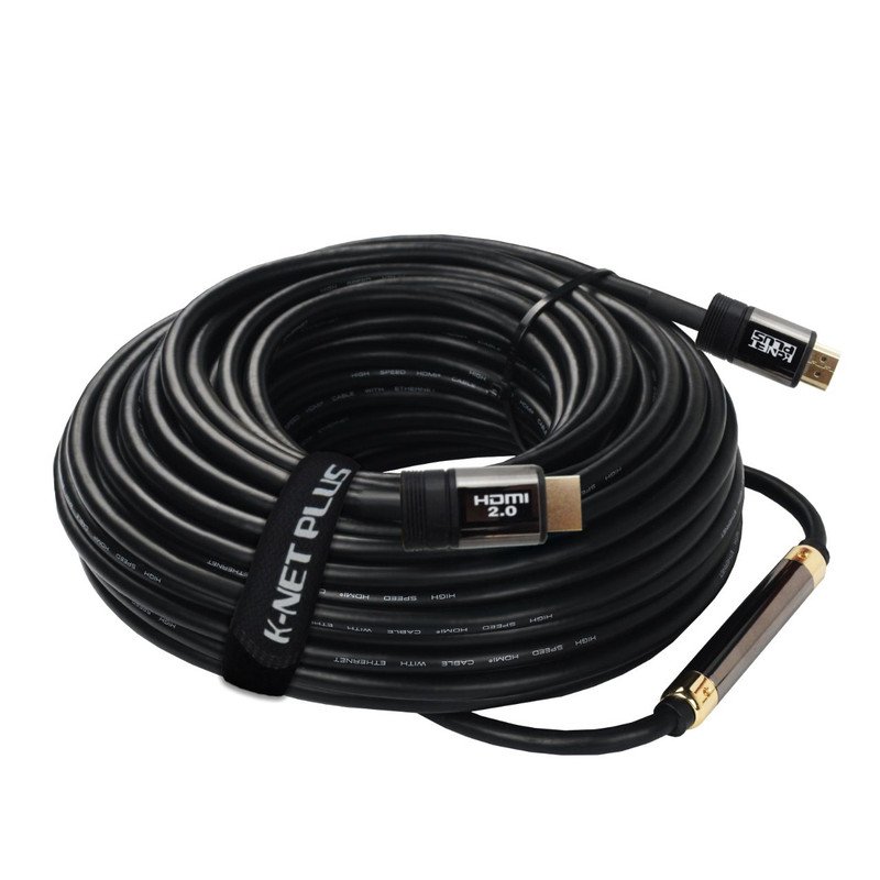 کابل2.0 HDMI  کی نت پلاس دارای تقویت کننده سیگنال 50m