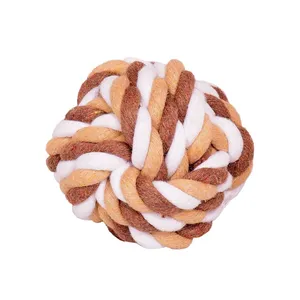 اسباب بازی سگ و گربه سری Rope Balls مدل Cotton Ball-BL قطر 7 سانتی متری