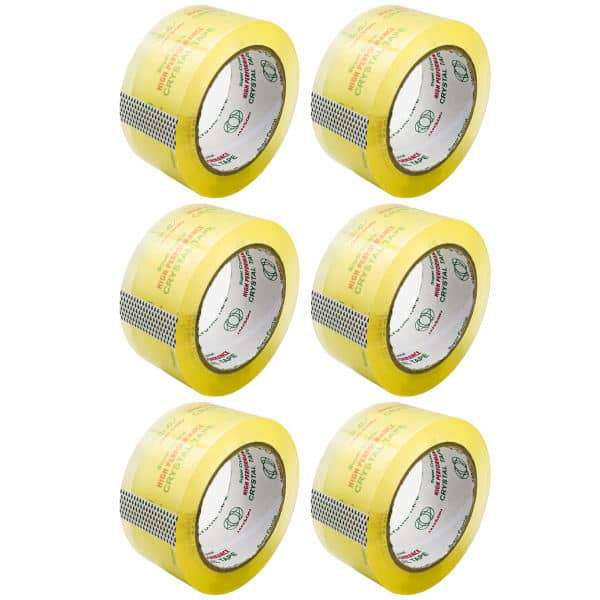 چسب پهن جانسون مدل کریستال 90 یارد کد SUB عرض 5 ساتنیمتر بسته 6 عددی