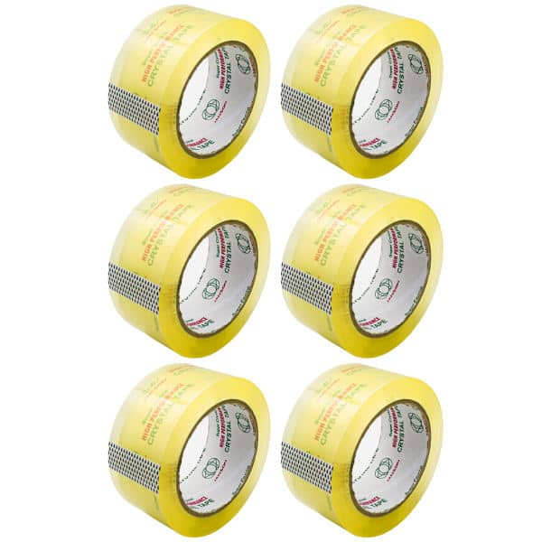 چسب پهن جانسون مدل کریستال 90 یارد کد SUB عرض 5 ساتنیمتر بسته 6 عددی