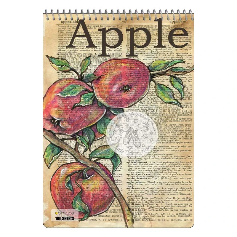 دفتر شطرنجی 100 برگ کارنیکا طرح روزنامه وینتج Vintage Newspaper کد 20682