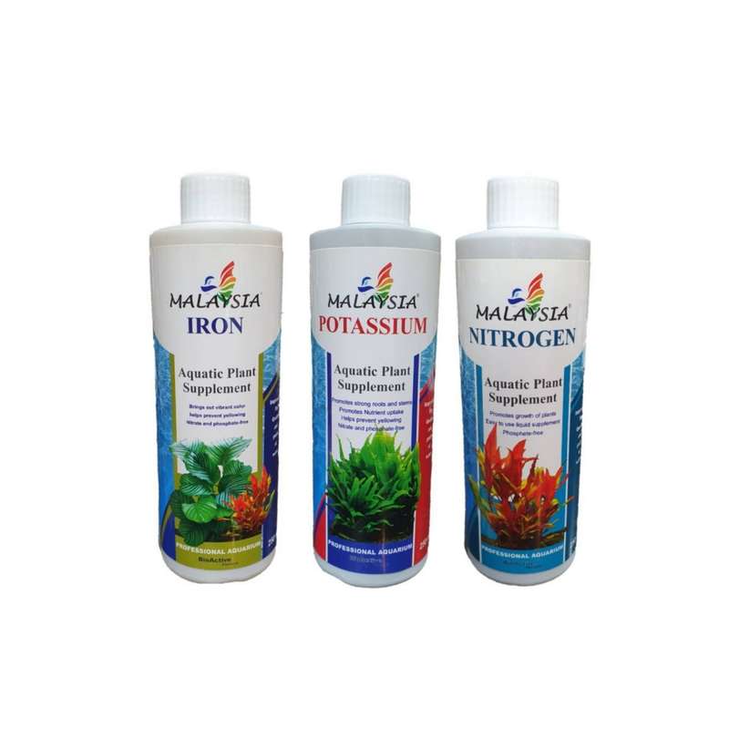 کود کامل گیاهان آکواریوم مدل m3 حجم 250 میلی لیتر مجموعه 3 عددی