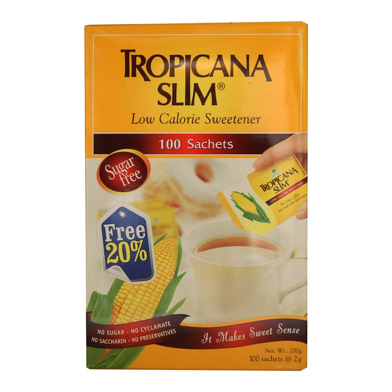 بسته100 عددی شیرین کننده تروپیکانا اسلیم مدل Low Calorie 20