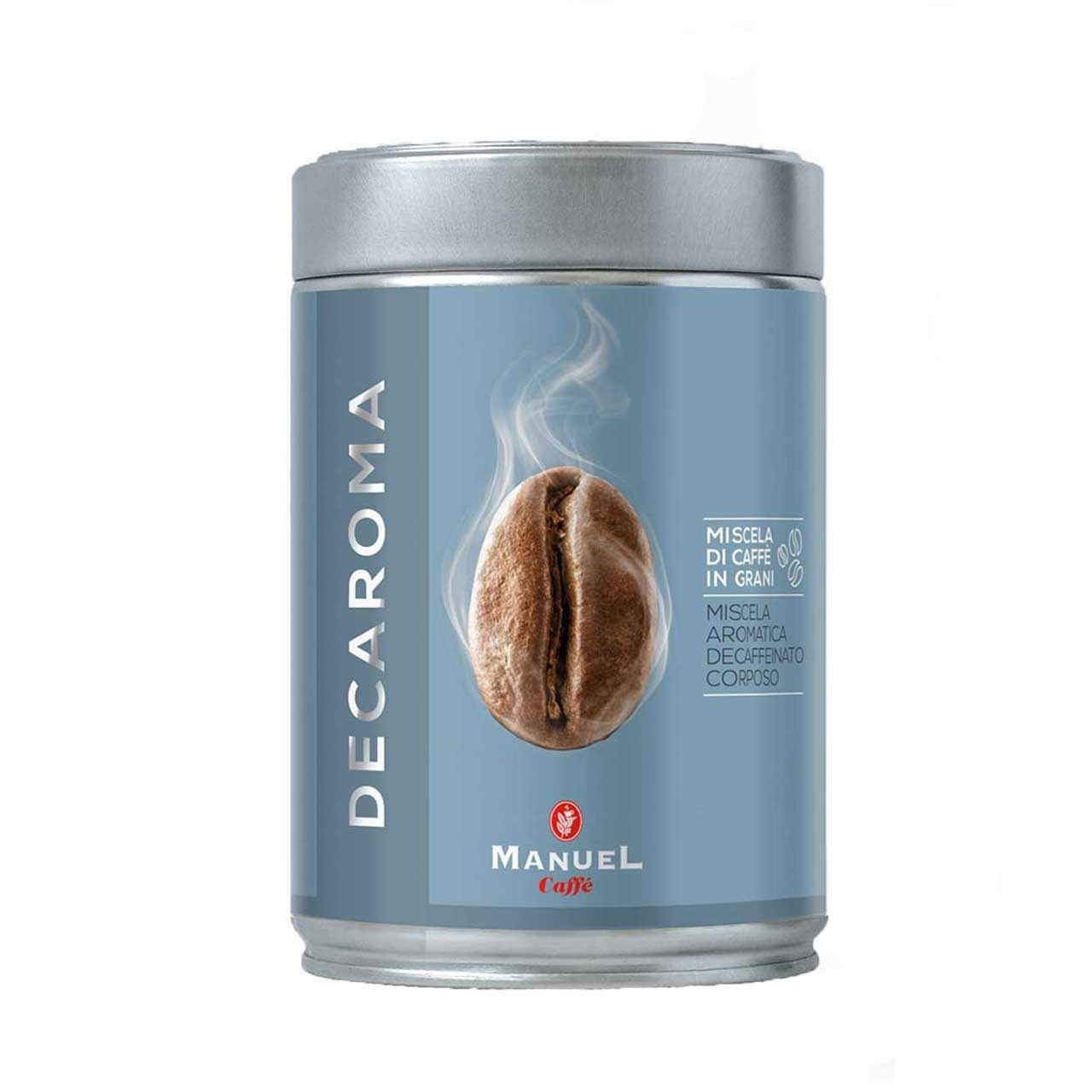 قوطی دانه قهوه مانوئل مدل Decaroma