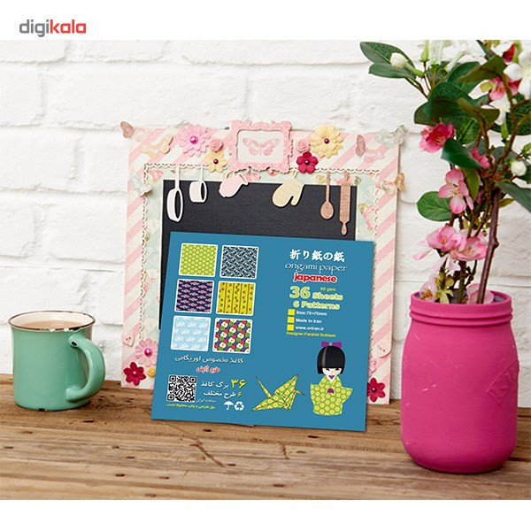 بسته کاغذ اوریگامی اوریران طرح ژاپنی سایز کوچک