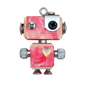 جاکلیدی چوبی هنرانه مدل رباتی کد 4