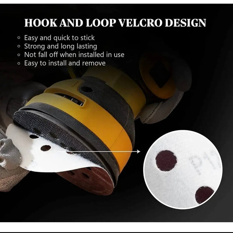 سنباده پشت کرکی مدل P150 _125mm مجموعه 10 عددی