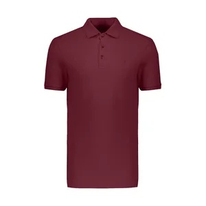 پولوشرت آستین کوتاه مردانه پاتن جامه مدل 131621010011690 رنگ زرشکی