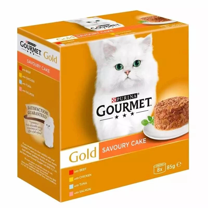 کنسرو گربه گورمت مدل کیکی بسته 24 عددی