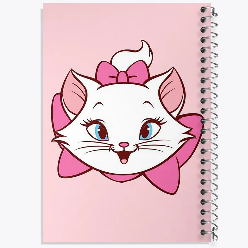 دفتر مشق 50 برگ خندالو طرح گربه ماری (Marie) کد N1825