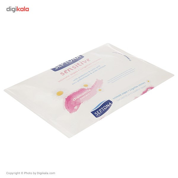 دستمال مرطوب سپتونا مدل Chamomile بسته 15 عددی