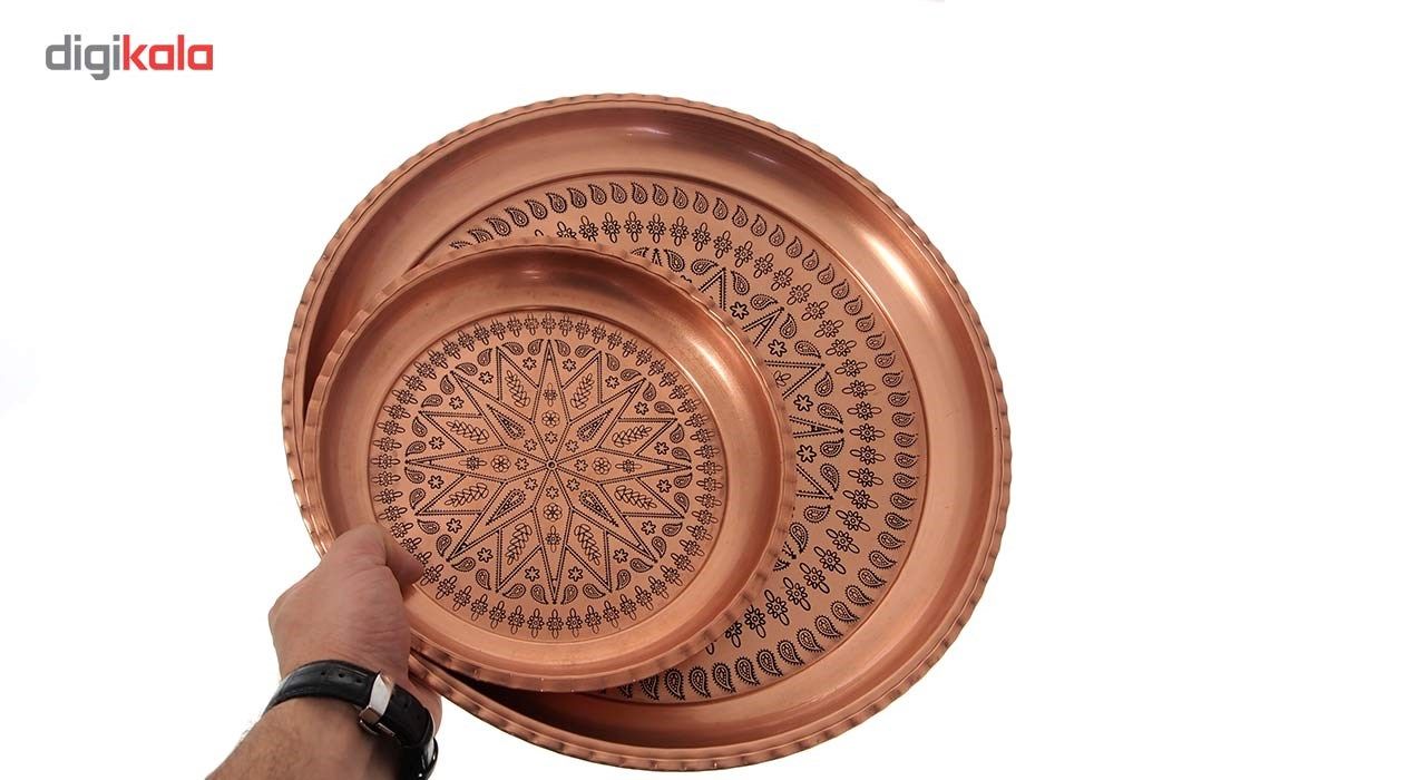 سینی مسی زنجان کد 1902 قطر 24 سانتی متر main 1 5