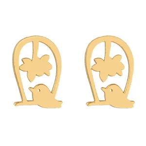 گوشواره طلا 18 عیار شانا مدل E-SG08