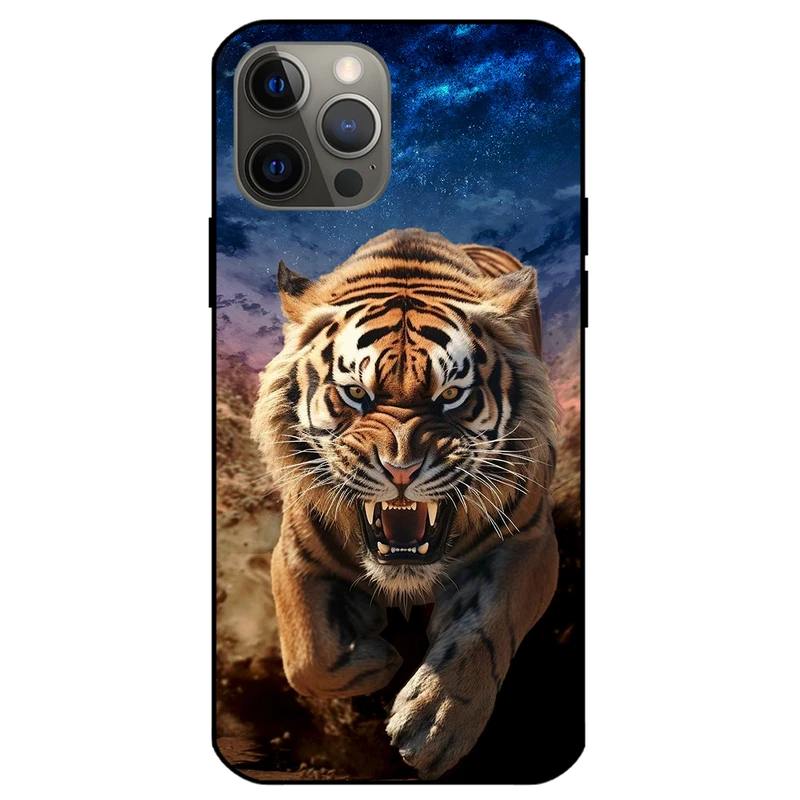 کاور مگافون طرح ببر مدل 7454 مناسب برای گوشی موبایل اپل iPhone 12 Pro Max