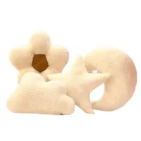 کوسن کودک مدل ماه و ابر و ستاره و گل سایز ۱۳۰&times;۴۵ سانتی متر مجموعه چهار عددی