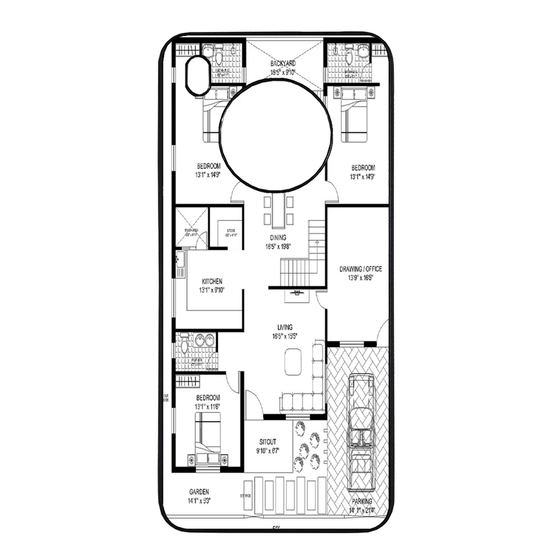 کاور طرح نقشه مناسب برای گوشی موبایل هوآوی y9a