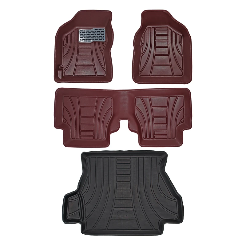 کفپوش سه بعدی خودرو پانیذ مدل MHLB مناسب برای تیبا به همراه کفپوش صندوق