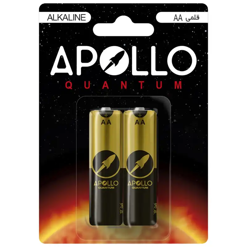 باتری قلمی آپولو مدل آلکالاین کوانتوم بسته 2 عددی
