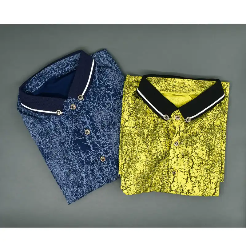 پولوشرت آستین کوتاه مردانه مدل M3163 مجموعه 2 عددی