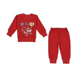 ست سویشرت و شلوار نوزادی دخترانه آدمک مدل 2171232-72