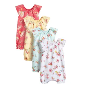 بادی آستین کوتاه نوزادی نکست مدل VA-02006 مجموعه 4 عددی