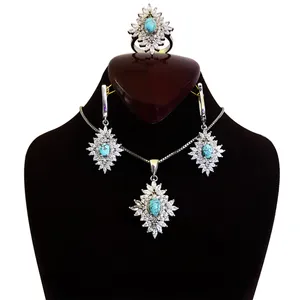 نیم ست نقره گالری احد کد 4596