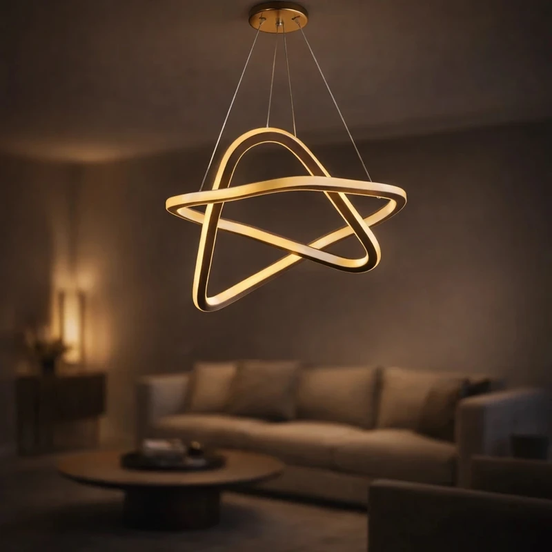 لوستر 2 شعله نورازما رشکان مدل SETAREH/H