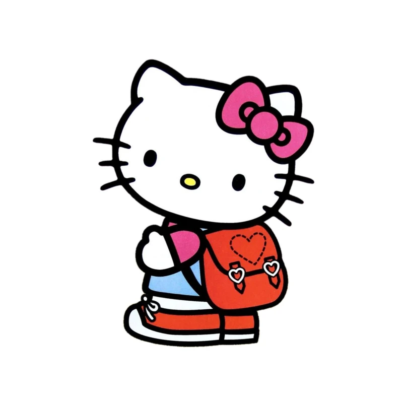 استیکر پارچه و لباس پاد آفرین مدل کارتونی کیتی کد 1398