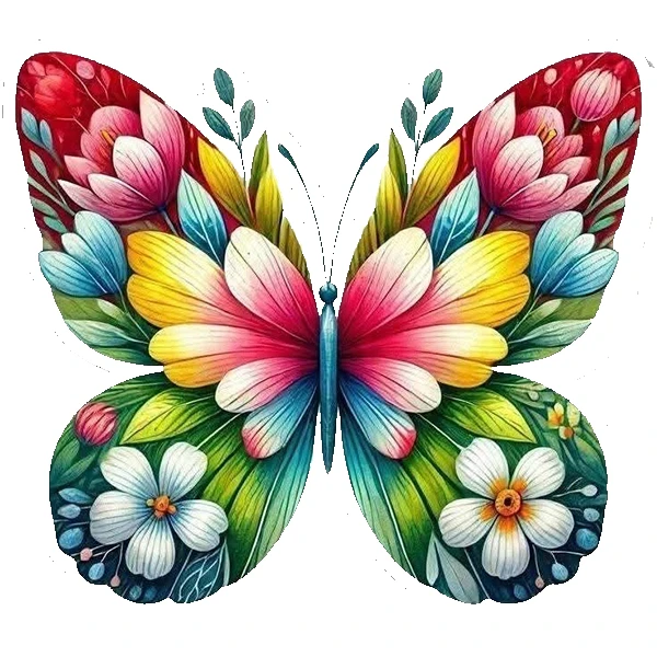  استیکر پارچه و لباس پاد آفرین طرح پروانه کد 4463