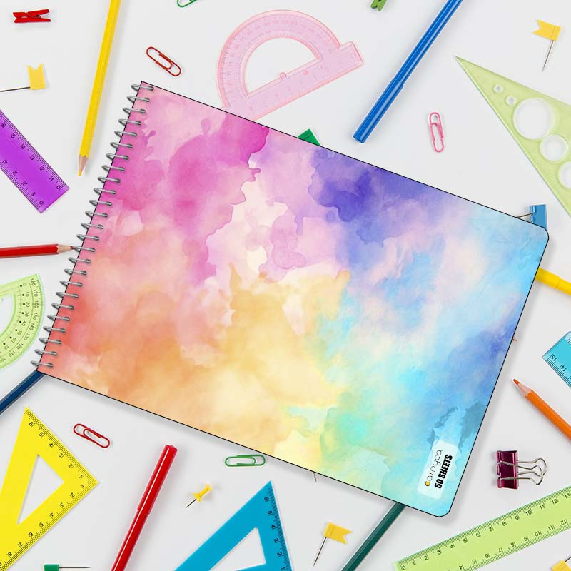 دفتر نقاشی 50 برگ سیمی کارنیکا طرح آبرنگ Water color کد 49102