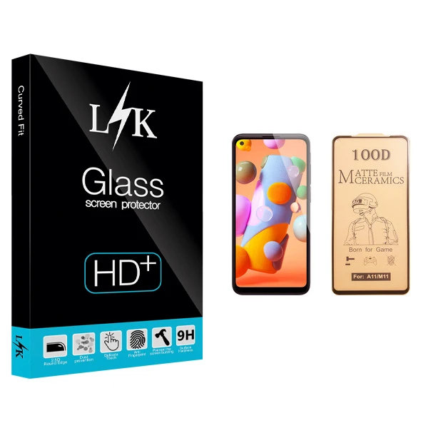 محافظ صفحه نمایش ال کی مدل +LITE مناسب برای گوشی موبایل سامسونگ Galaxy A11