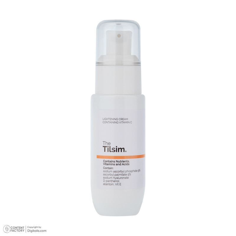 کرم روشن کننده دست و صورت تیلسیم مدل ویتامین C مناسب برای انواع پوست حجم 50 میلی‌لیتر