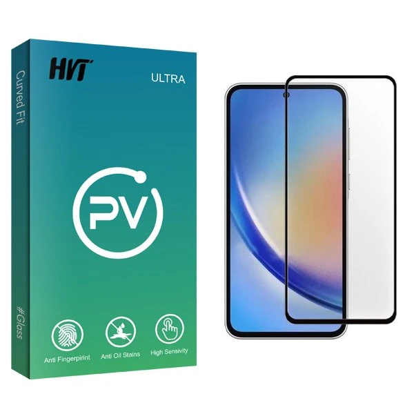 محافظ صفحه نمایش شیشه ای اچ وی تی مدل PV مناسب برای گوشی موبایل سامسونگ Galaxy A35
