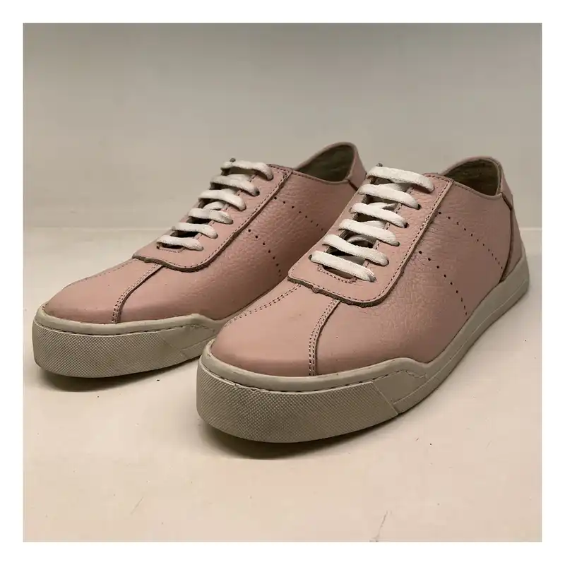 کفش روزمره زنانه سرزمین چرم مدل 1602 رنگ صورتی