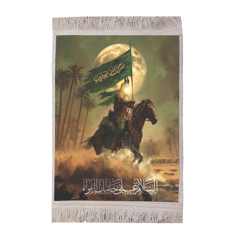 تابلو فرش ماشینی مدل طرح محرم امام حسین(ع) کد FR150 