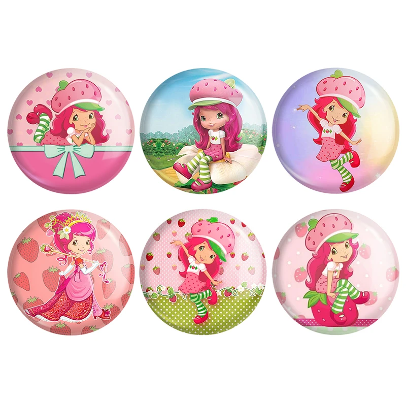 پیکسل خندالو طرح دختر توت فرنگی کد 52A مجموعه 6 عددی