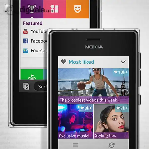 گوشی موبایل نوکیا آشا 500 دو سیم کارت