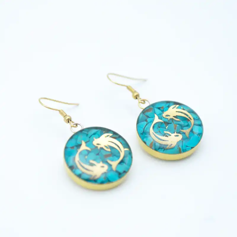 گوشواره زنانه آلتین هنر مدل ماه اسفند