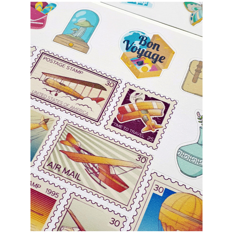 برچسب مدل Bon Voyage طرح بولت ژورنال و اسکرپ بوک کد 42 بسته 2 عددی برچسب مدل Bon Voyage طرح بولت ژورنال و اسکرپ بوک کد 42 بسته 2 عددی