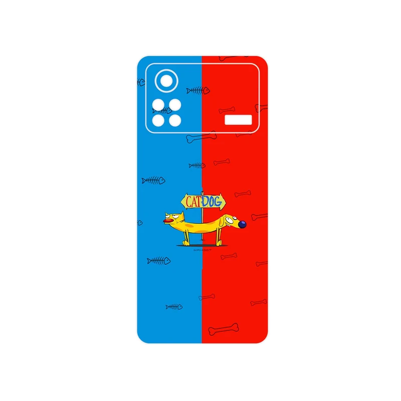برچسب پوششی ماهوت مدل CatDog مناسب برای گوشی موبایل شیائومی Poco X4 Pro 5G