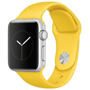 ساعت هوشمند اپل واچ مدل 38mm Silver Aluminium Case With Yellow Sport Band