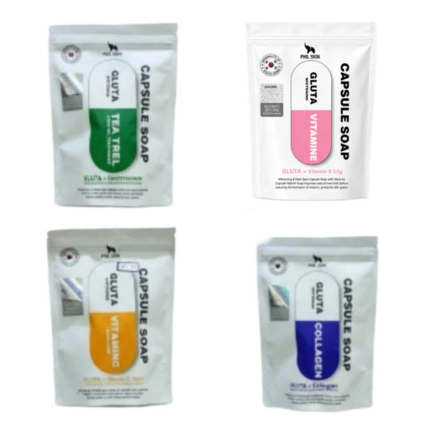 صابون شستشو جوان کننده صورت و بدن فیل اسکین مدل Capsule مناسب برای پوست مختلط وزن ۱۰۰ گرم مجموعه 4 عددی
