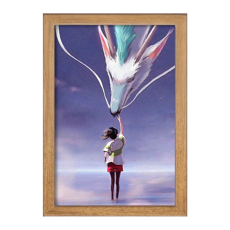 تابلو خندالو مدل هاکو و چیهیرو انیمه شهر اشباح Spirited Away  کد 12098