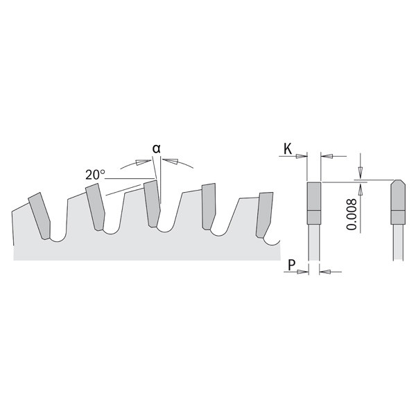 تیغه اره سی ام تی مدل wood3072 تیغه اره سی ام تی مدل wood3072
