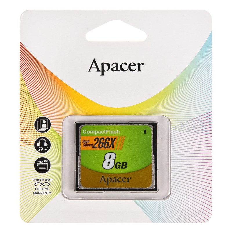 کارت حافظه CF اپیسر مدل High Speed سرعت 266X ظرفیت 8 گیگابایت