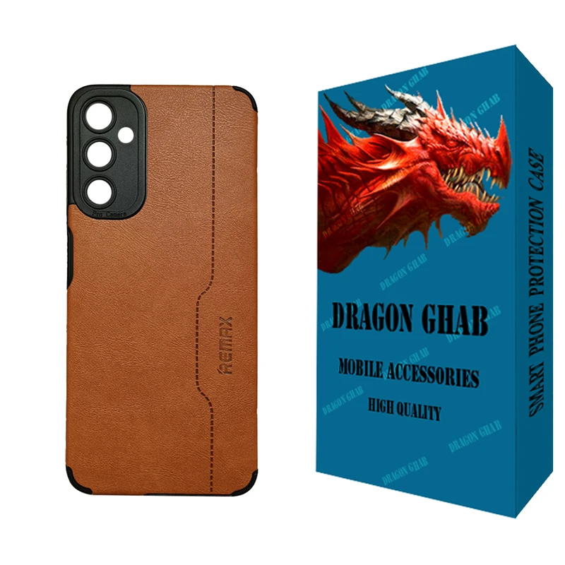 کاور دراگون قاب مدل چرم مناسب برای گوشی موبایل سامسونگ Galaxy A05s