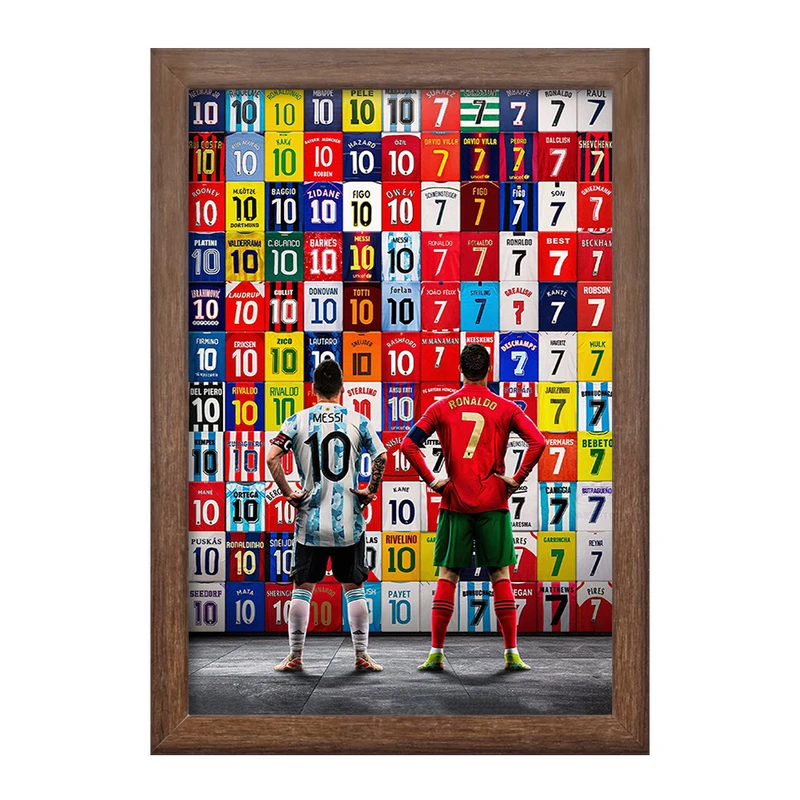 تابلو خندالو طرح مسی و رونالدو کد F1610